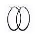 Mengpa Titanium Steel Women's Hoop Earrings In Gold Black Silver