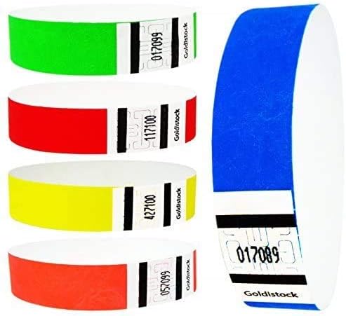 Heavier Tyvek Wristbands, 7.5 Mil – Goldstock, 1,000 Count Rainbow Variety Pack amazon.com wishlist