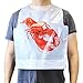 Fit Meal Prep [50 Pack] Disposable 20 Inch Adult Poly Lobster Bibs to Protect Clothes, for Crab Feasts, Seafood Restaurants, Crawfish Parties and Special Events