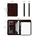 Leathario File Folder Padfolio Writing Pad Business Presentation Folder Portfolio (Brown-011)