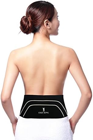 Exiz King Lower Back Lumbar Support Recovery Brace - Guaranteed Highest Copper Content Copper! Great All Activities! - Back Pain Relief