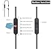 Monoy Replacement Monster Audio Cable + Inline Remote/Microphone for Monster NCredible N-Ture, ROC/iSport Freedom, Elements, Monster DNA/DNA PRO/DNA PRO 2.O, DJ, 24K (Black)