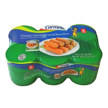 Salchichas Carmela Chicken Sausage and Bouillon 6ct