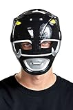 Disguise Mighty Morphin Black Ranger Vacuform Adult Mask-