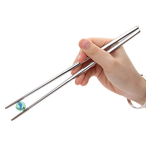 Devico Chopsticks, Metal Chopsticks, 18/10 Stainless Steel Chopstick