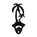 MassMall Antique Rustic Cast Iron Bottle Opener Beer Opener Vintage Style Wall Mount Bottle Opener Coconut Tree