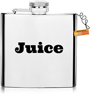 Flask - Funny 6oz Stainless Steel Disguise Liquor Drinking Flask - Choose from 6 Styles (Juice)