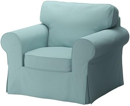 Ikea Ektorp Armchair Cover Isefall Light Turquoise Amazon Co Uk Kitchen Home