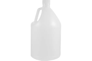 FUOYLOO Gallon Bottle White Plastic Bucket 4 Liter Hdpe with Handle and Lid Suitable for Essential Oils