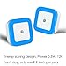 iAVO Soft Blue Glow, 0.5W Plug in Night Lights, Dusk to Dawn Senor, 2 Pieces