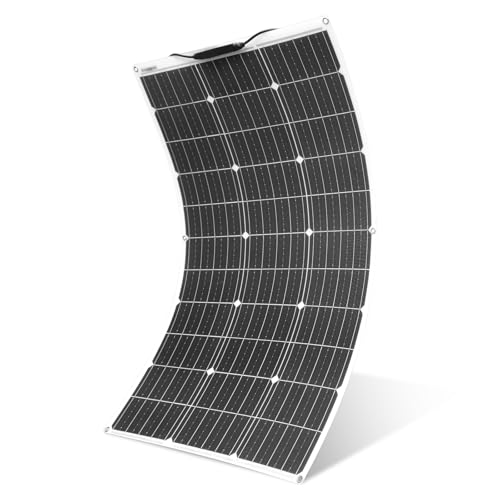 100W Solar Panel 18V Flexible Monocrystalline Solar Module Lightweight for External Charging Top of the Range for Car