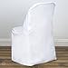 Sparkles Make It Special 20 pc Polyester Folding Chair Covers - Wedding Reception Banquet Party Restaurant - White