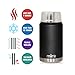 MIRA 25 oz Insulated Food Thermos for hot and cold foods - Leak-Proof Stainless Steel Container with Spoon - Black