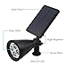 Solar Lights LITWAY Spotlight Waterproof Landscape Auto ON/OFF Outdoor Light for Garden Yard 2Pack