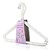 HANGERWORLD Pack of 6 Premium Metal Elegant Clothes Hangers Covered in Pearl Beads - 15.7 Inches