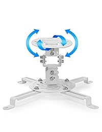 Monte Factory universal Perfil Bajo Techo Soporte para Proyector, color blanco