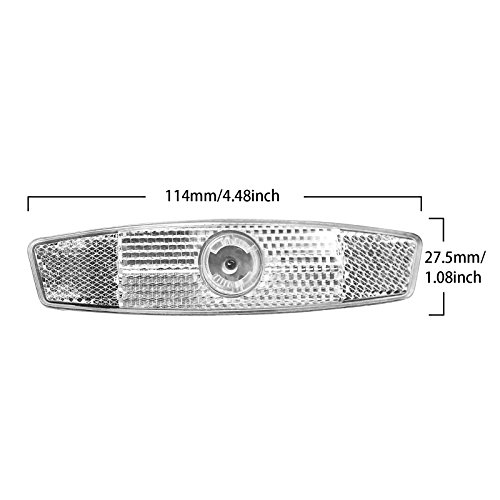 2Pcs Outdoor Plastic Bicycle Wheel Spoke Night Safety Warning Reflector (Clear)