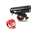 Xtreme Bright® All-in-One LED Bike Kit; Bike Headlight, Bike Taillight, Cable Bike Lock & Hand Pump, Durable Combination