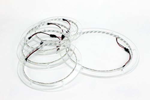 KingPin Tower Speakers - LED Speaker Rings - KPMCRing-5-R - For JL Audio 7.7" Speakers And 10" Subwoofer - Red (Pack Of 5)