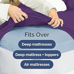 Extra Deep Queen Sheet Set - 6 Piece Breathable
