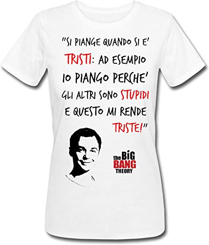 T Shirt Donna Si Piange Quando Si è Tristi Io Piango Perché