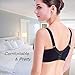 Beautifirm Sports Bras for Women Push Up Yoga Sports Bras Women Casual Shockproof Bra (L, Grey)