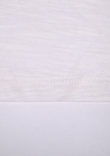 VESSOS Women's Pockets Solid Color Sleeveless Asymetric Hem Open Front Vest Cardigan XL White - Thumbnail 3
