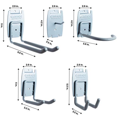 Crownwall 6" Slatwall Basic Bundle (8ft x 4ft) with 18Piece Hook Kit