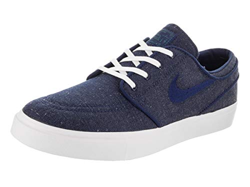 NIKE Men's Zoom Stefan Janoski CNVS Blue Void/Blue Void/Red 