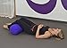 YogaAccessories Supportive Round Cotton Yoga Bolster - Purple