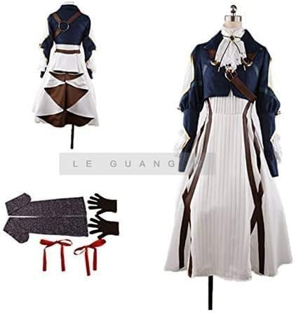 Amazon ヴァイオレット エヴァーガーデン ヴァイオレット 新デザイン 豪華 全セット 風 Cosplay コスプレ衣装 コスチューム 学園祭 クリスマス仮装 風 コスプレ 仮装 通販