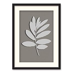 Black Paper Framed Canvas Wall Art...