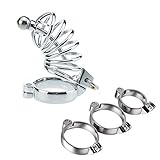 Tooluu Cock Chastity Cage Device for Male Penis Exercise, with 3 Different Size 1.57