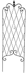 Amagabeli 46" by 15" Rustproof Black Iron Trellis for Garden Trellis Metal Trellis Arch Metal Garden Trellis Trellis for Climbing Plants (Rose Is Not Included)