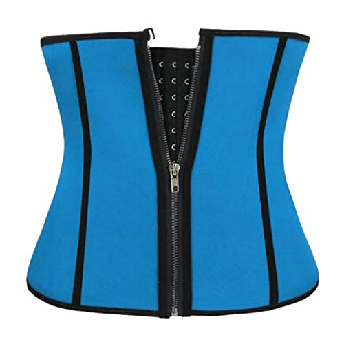 Women Tummy Control Waist Corset Sports Girdle Workout Body Shaper Compression Belly Loss Weight Slimming Body by Lowprofile Blue - Thumbnail 2