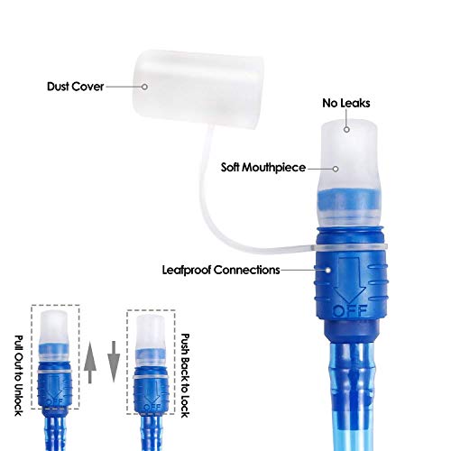 image for S.K.L SKL Hydration Pack Water Backpack with Water Bladder 2L BPA Free