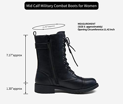 VEPOSE-Womens-28-Mid-Calf-Boots-Military-Combat-Boot-with-Card-Knife-Wallet-Pocket