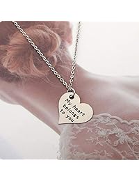 FUSTMW - Juego de tarjetas de identificación para parejas, de metal