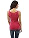 PattyBoutik Women Empire Waist Lace Up Pleated Sleeveless Blouse (Rose Small)