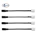 SoundOriginal 5050 LED Light Strip DC Power Connector - Strip to DC - 5050 to Transformer DC Jack - Connector of Single Color LED Strip Light Connector Strip to Power Adaptor (4pcs/Pack)