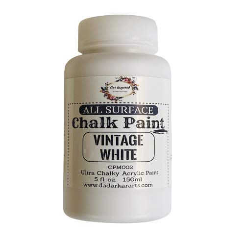 Vintage White Super Matte Chalk Paint 150ml by Get Inspired White