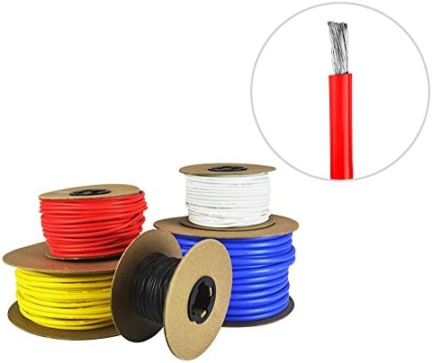 18 AWG Gauge Silicone Wire - Fine Strand Tinned Copper - 25 Feet Red