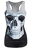 Hellofashion Women's Fitted Scoop Neck Printed Racerback Stretchy Motorcycle Jacket Black F