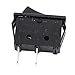 uxcell 5 Pcs SPST On Off Black Snap in Boat Rocker Switch AC 250V/16A 125V/16A