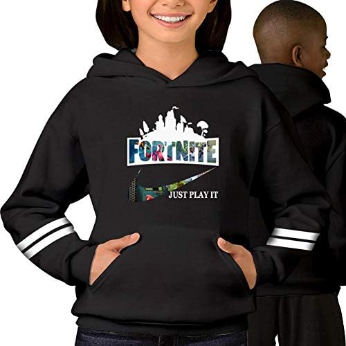 Kid/Youth Pullover Hoodie for-tn-ITE Just Play It Long Sleeve Fleece Hoody Casual Tops Sweatshirt