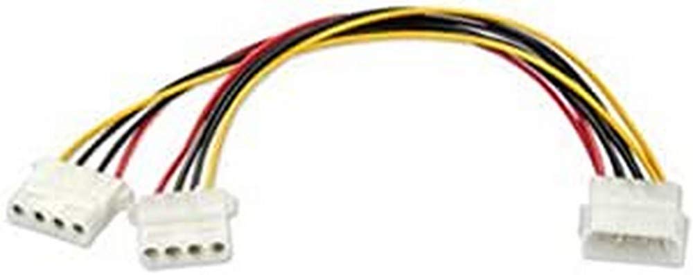 LINDY Power Adapter 5 Inch Power Male to 2 x 5 Inch Power Female 0.25m