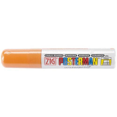 Zig 15mm Posterman Tip Marker, Orange