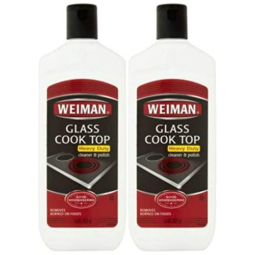 Weiman Glass Cook Top Heavy Duty Cleaner & Polish,Pack of 2 ( 15 oz