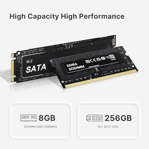 C4 AIR Mini PC, Ryzen 5 3500U, 8GB DDR4 2400MHz RAM, 256GB SSD + PCIe 3.0 NVMe Slot, Vega 8 Graphics, Triple 4K Display, WiFi 5/BT 5.0, Micro Desktop for Business/Office/Home