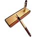 Best Wooden Fine Fountain Pen with Display Case and Ink Cartridges, Nice Ink Pen Gift Set with Wood Single Pen Holder